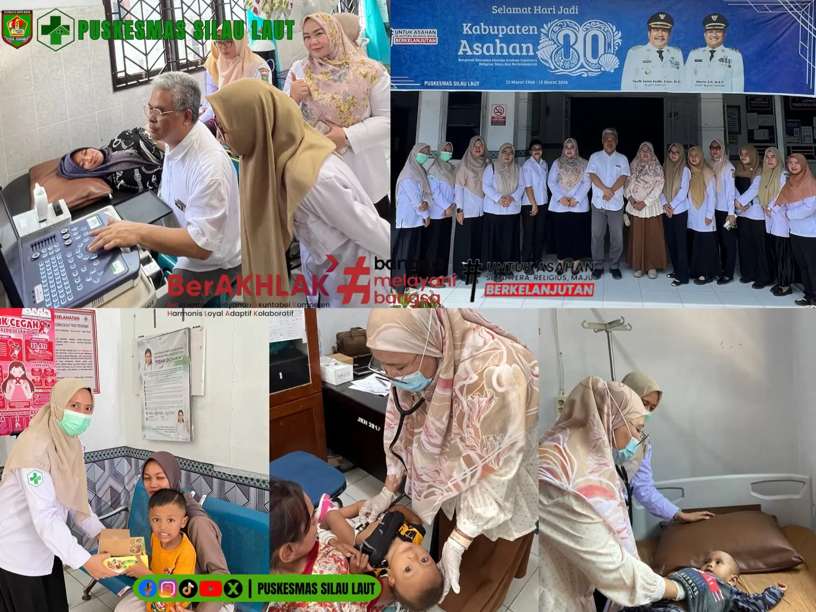 ✨ Alhamdulillah, kegiatan Kunjungan Dokter Spesialis di UPTD Puskesmas Silau Laut telah berlangsung dengan lancar. ✨