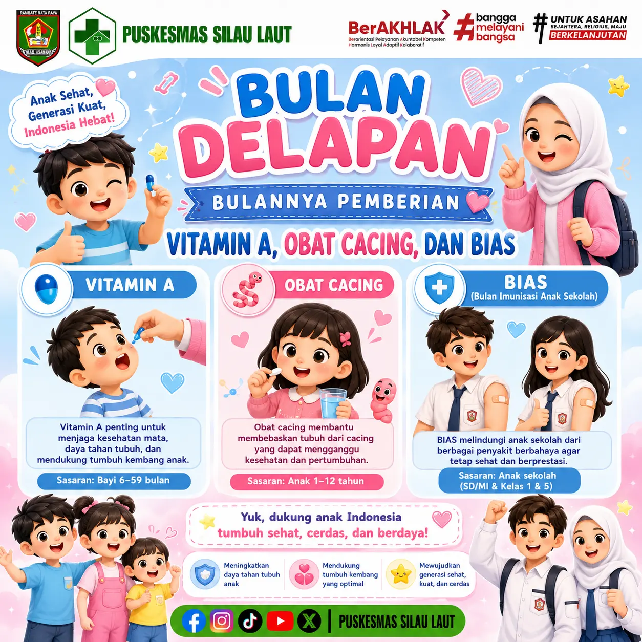 🌈💙 BULAN DELAPAN, BULANNYA ANAK SEHAT! 💗🌈