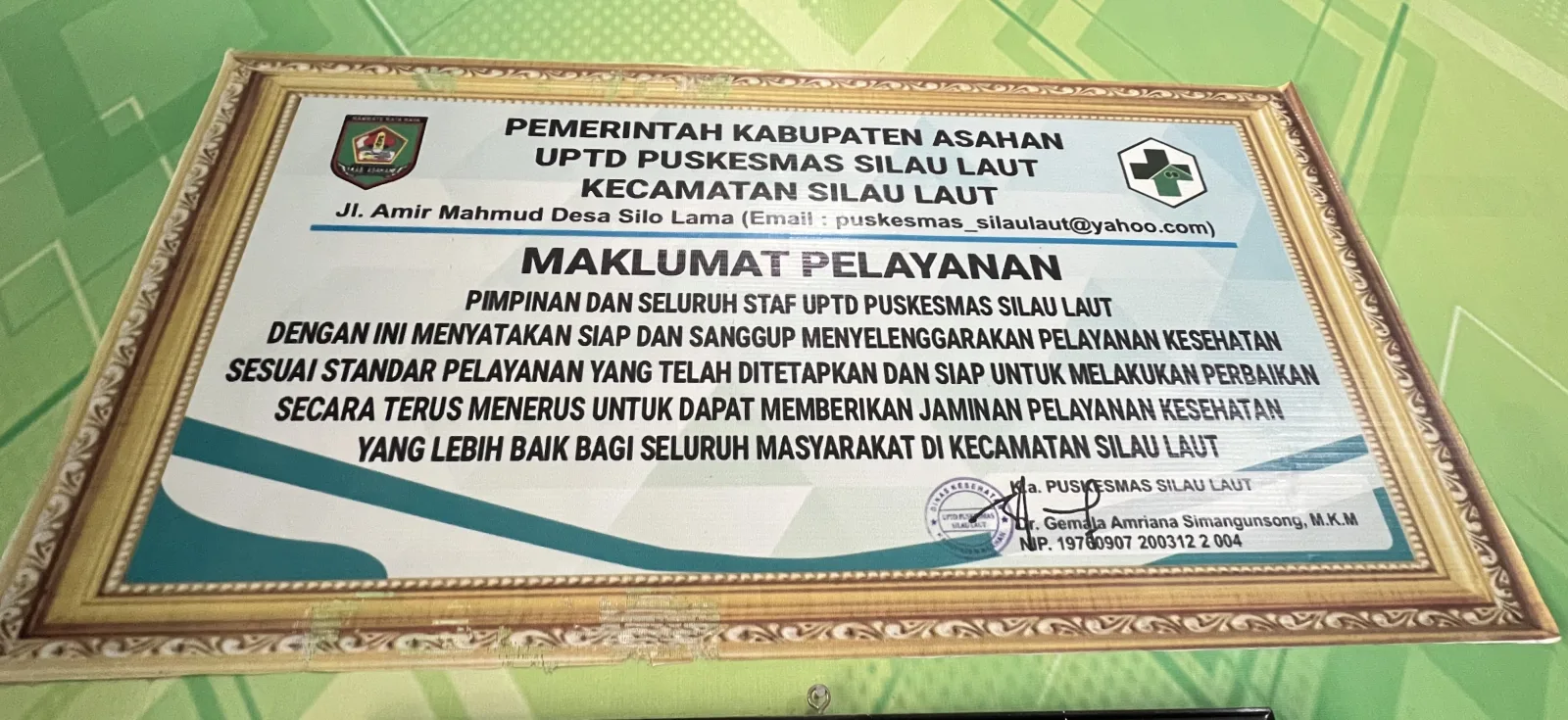 ✨ KOMITMEN PELAYANAN UNTUK MASYARAKAT ✨