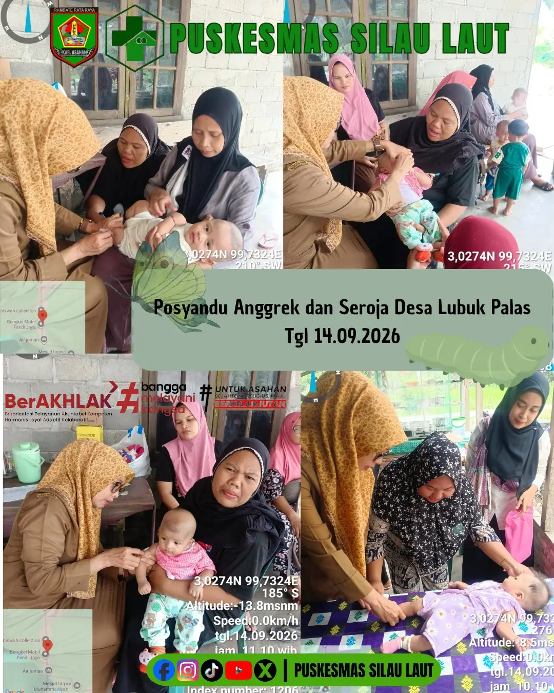 Kegiatan Posyandu Anggrek & Seroja Desa Lubuk Palas 💚👶