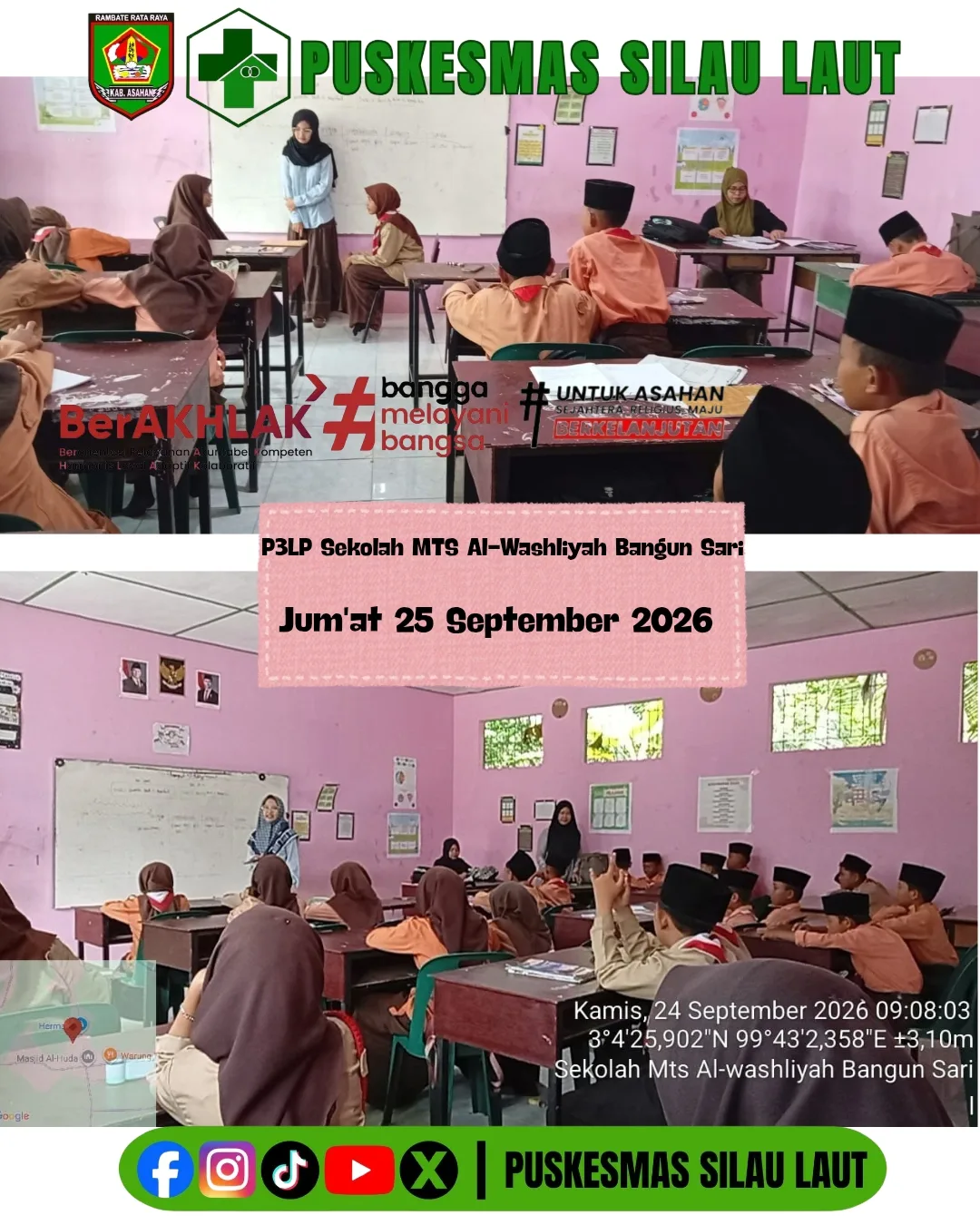 KEGIATAN P3LP SEKOLAH MTS Al-Washliyah Bangun Sari